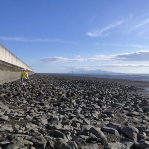 海岸構造物の点検を実施しました（延長約3km）